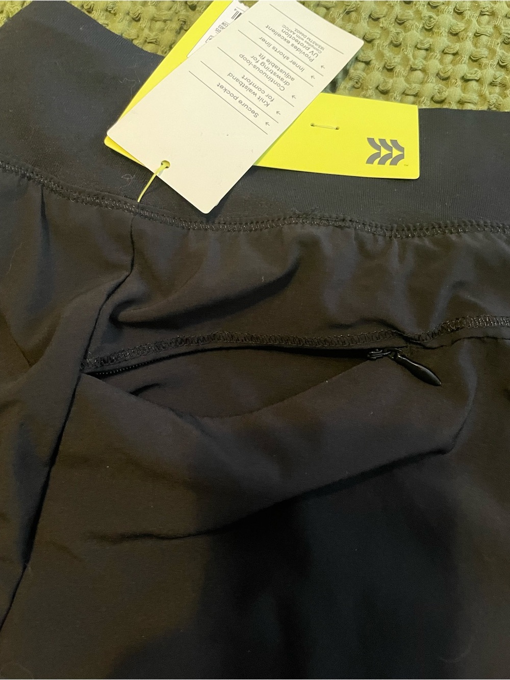 NWT All in Motion Girl's Black Athletic Skort - Picture 4 of 7